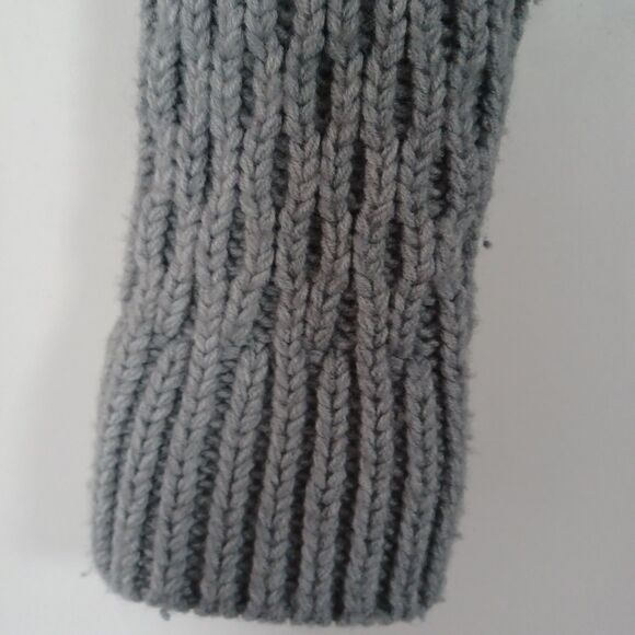 Vintage Y2K Hollister Cardigan Sweater Large Cable Knit Shawl Collar Fisherman - Picture 6 of 7